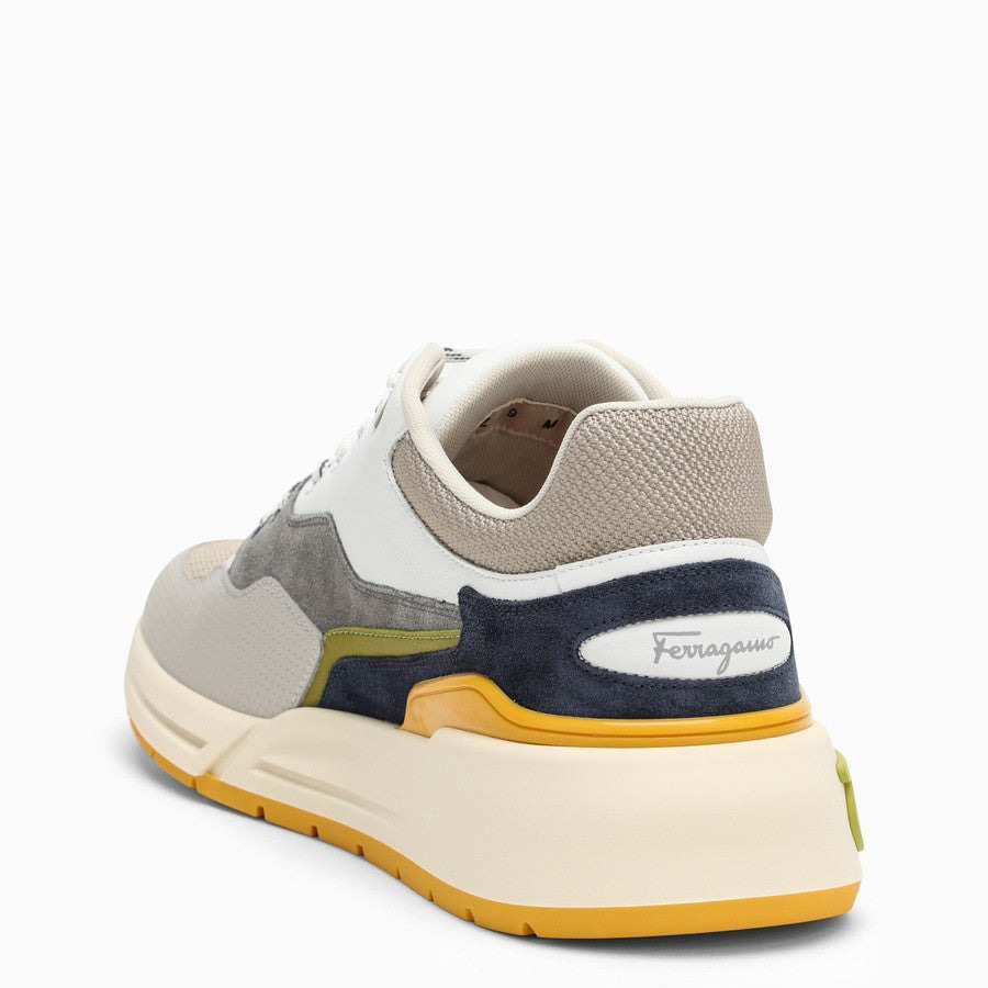 Salvatore Ferragamo Men Multicoloured Gancini Trainer - 3