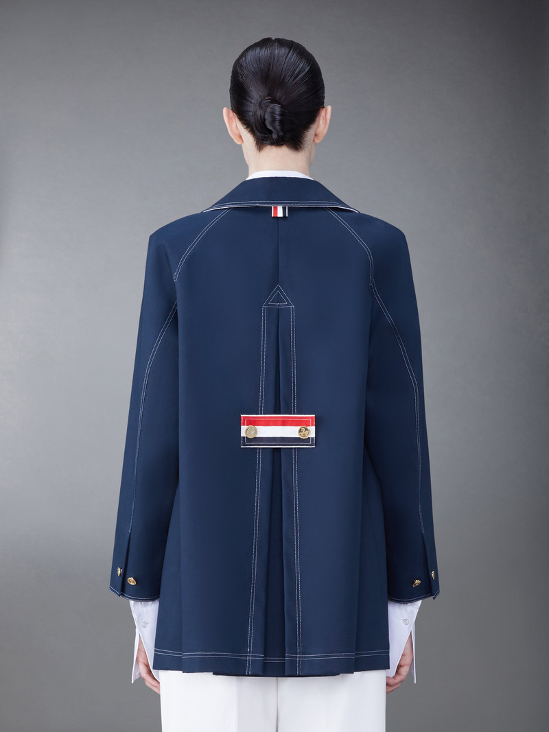 Thom Browne MACKINTOSH CROPPED BOX PLEAT CAR COAT outlook