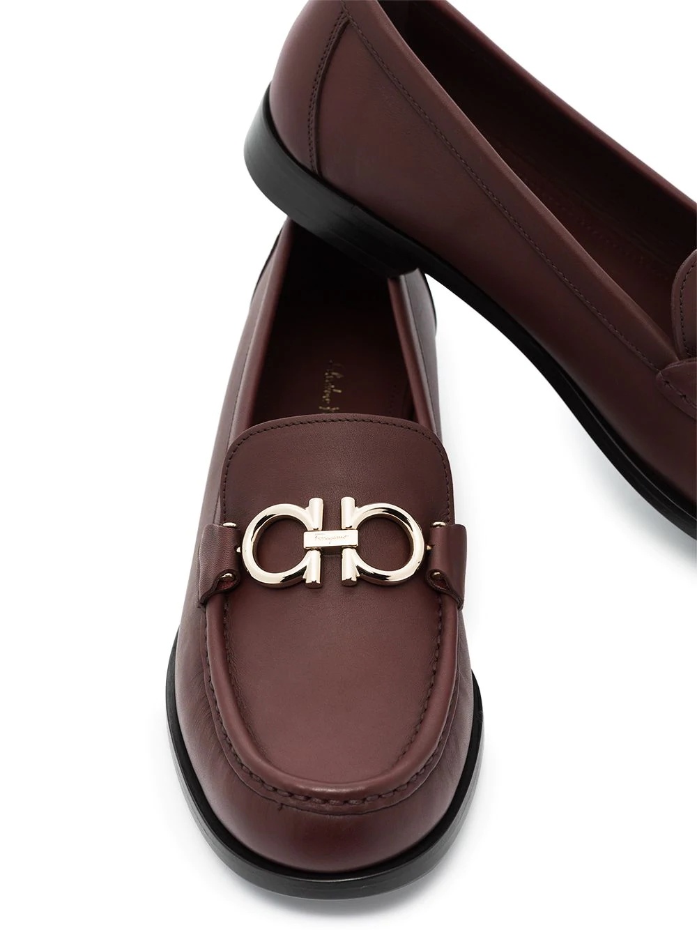 Gancini leather loafers - 2