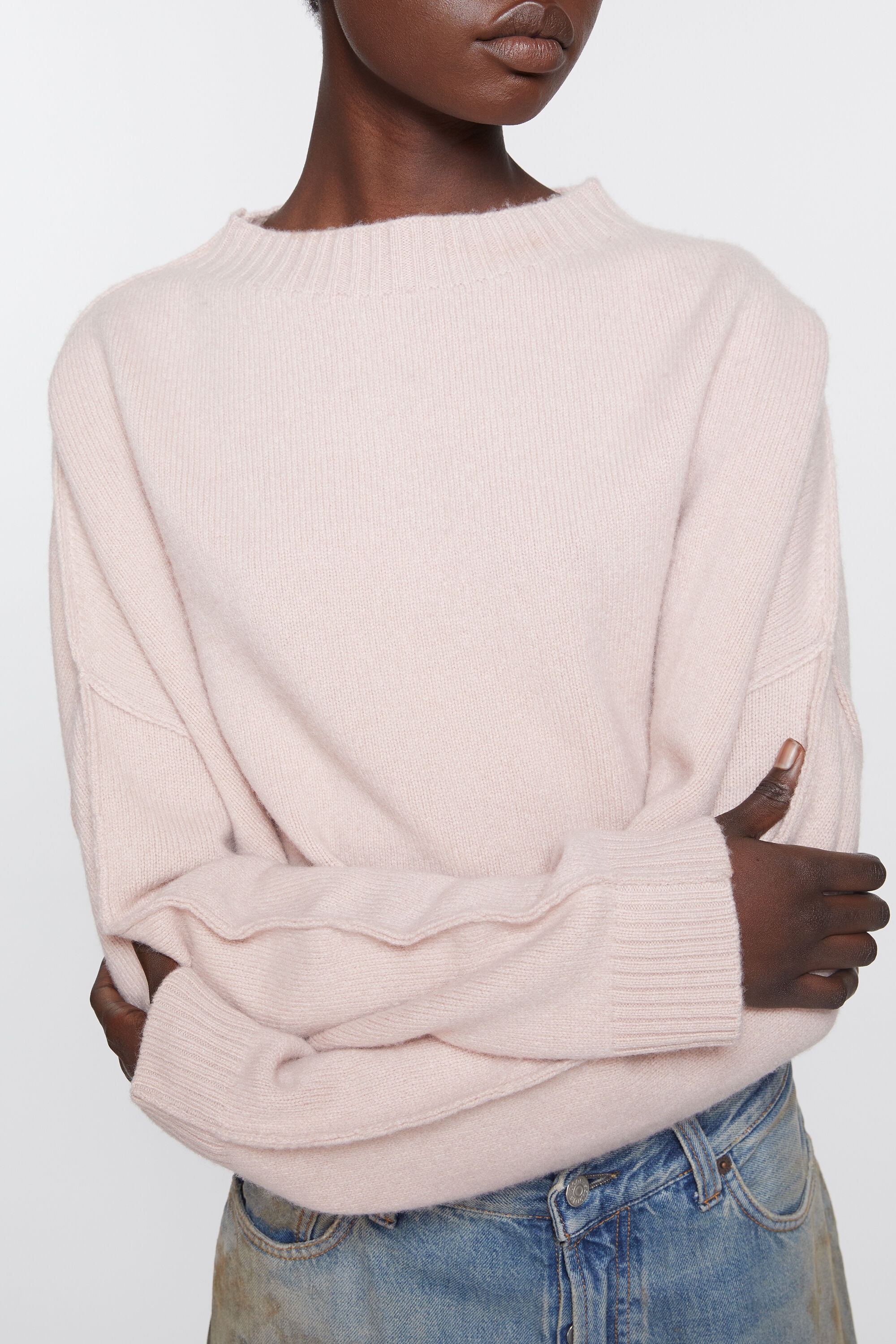 Jumper wool cashmere - Dusty pink - 4