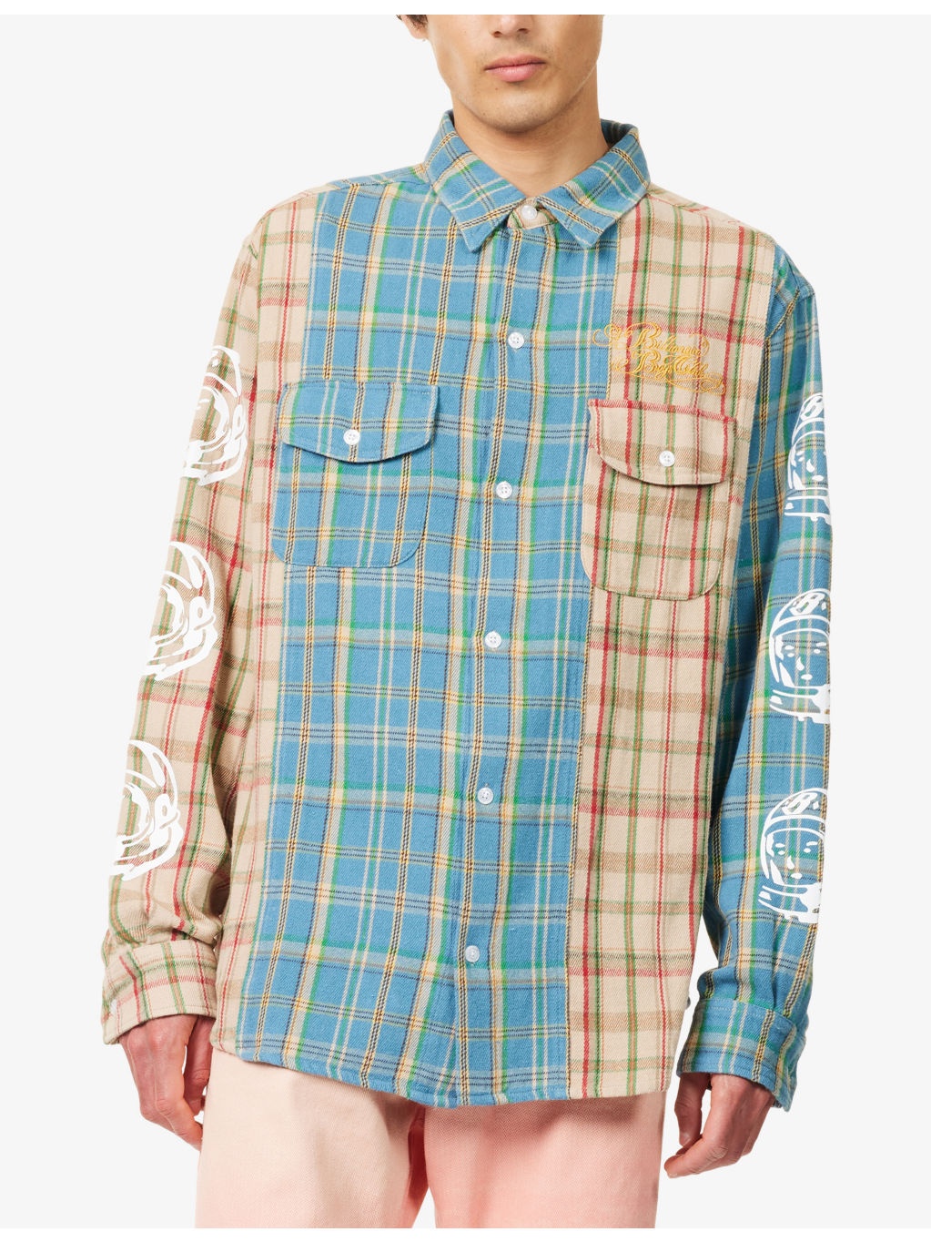 Panelled Checked Cotton Shirt - 3