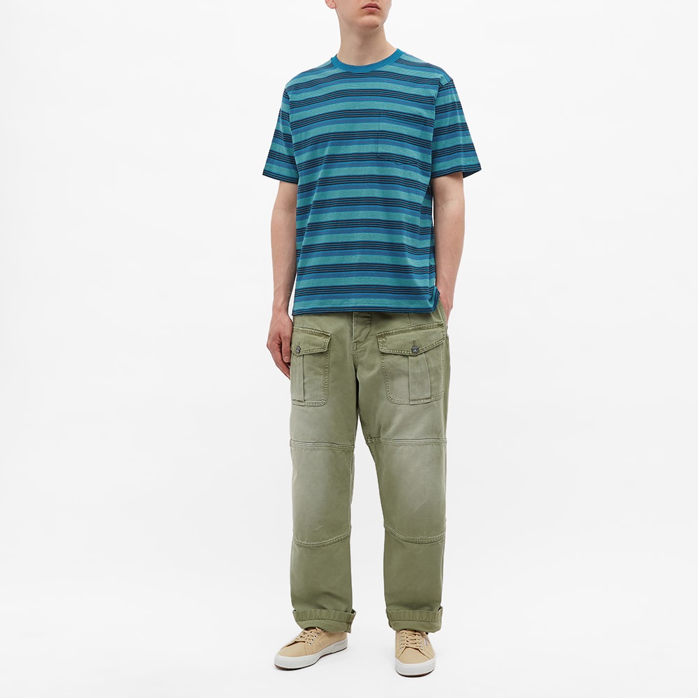 Beams Plus Multi Stripe Pocket Tee - 5