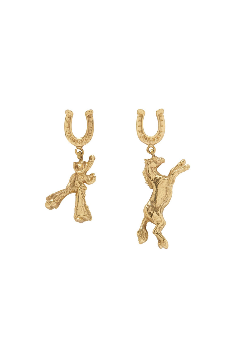 Django Horse & Cowboy Earrings 1