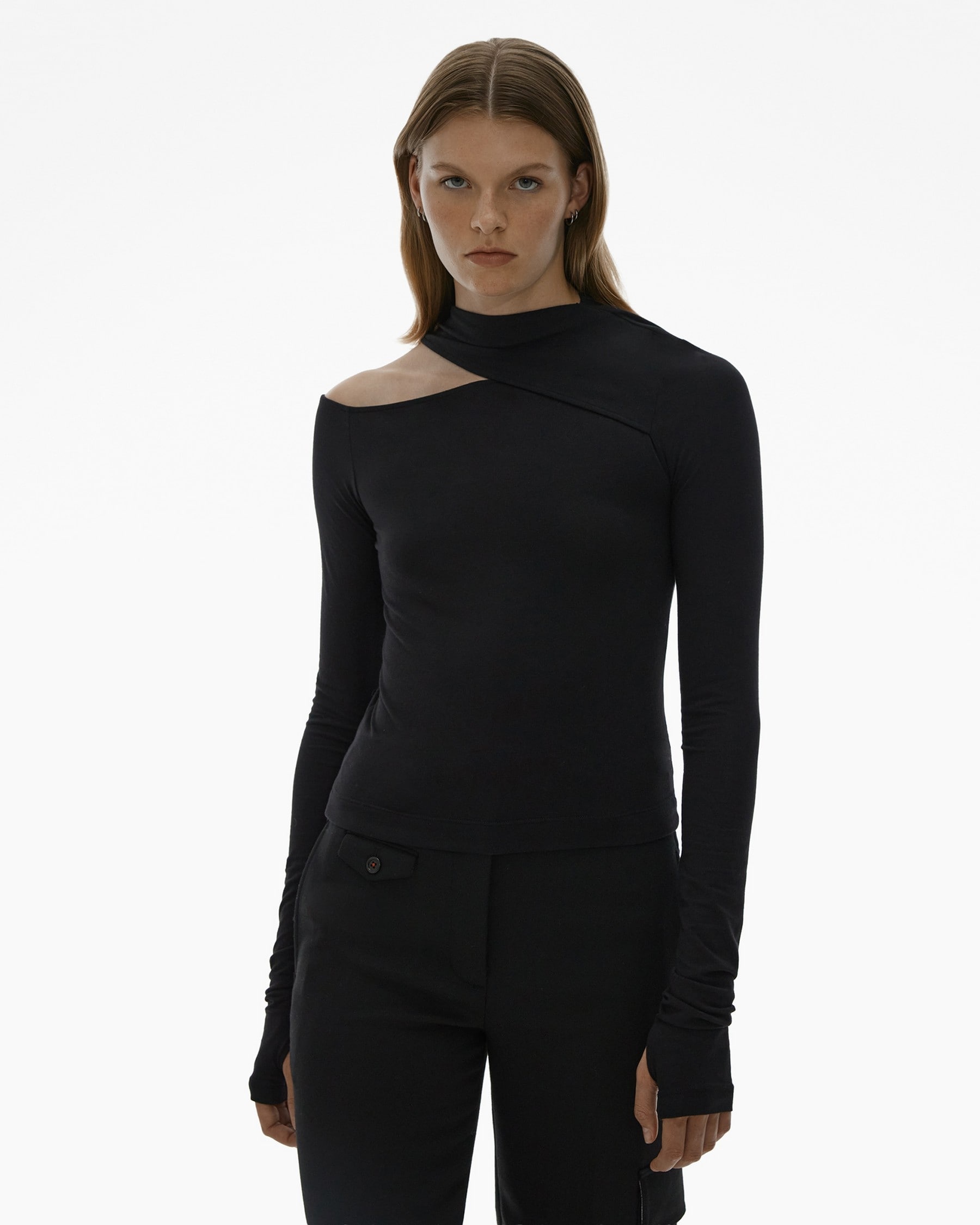 SLASH LONG-SLEEVE TOP - 3