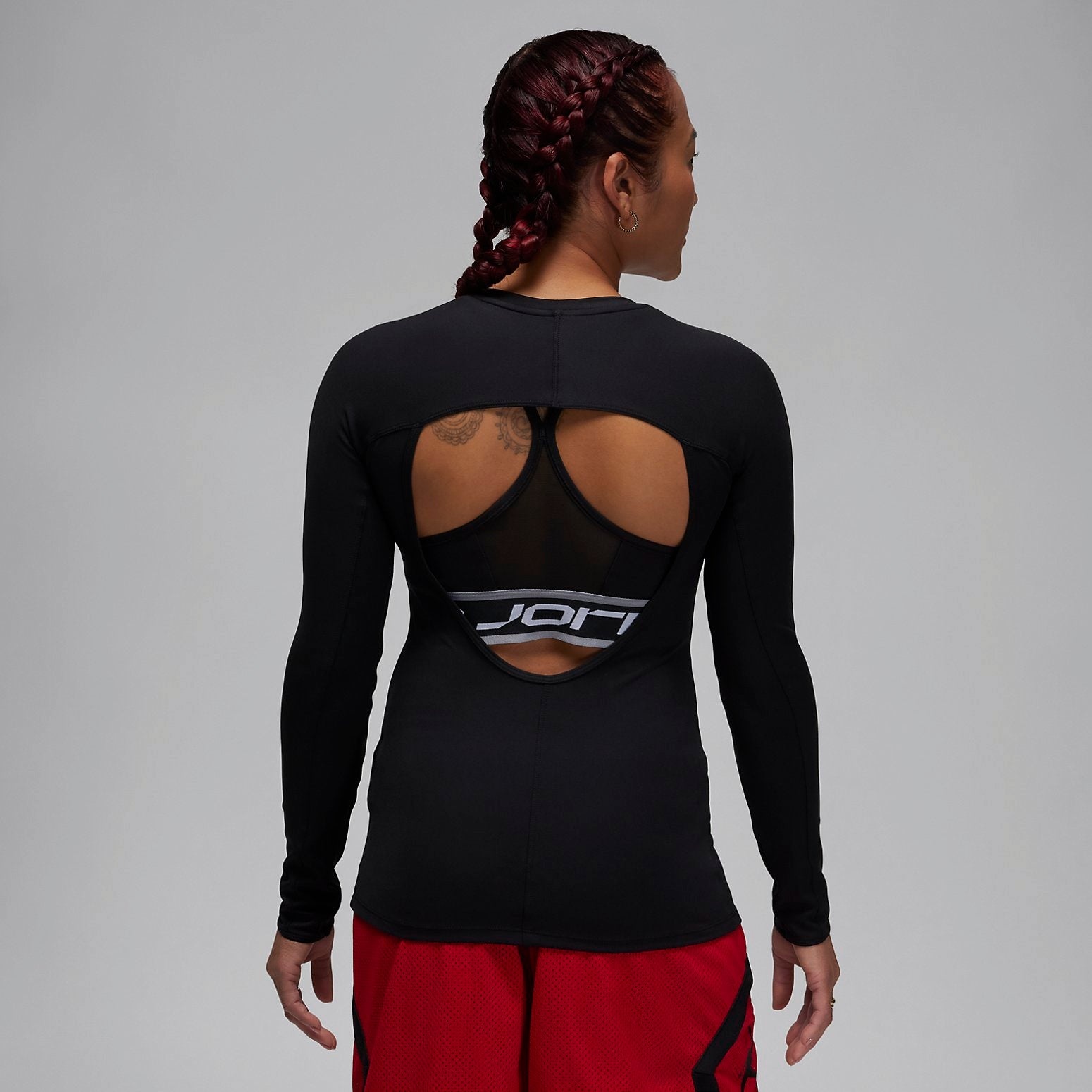 (WMNS) Air Jordan Sport Long-Sleeve Top 'Black' FN5114-010 - 4