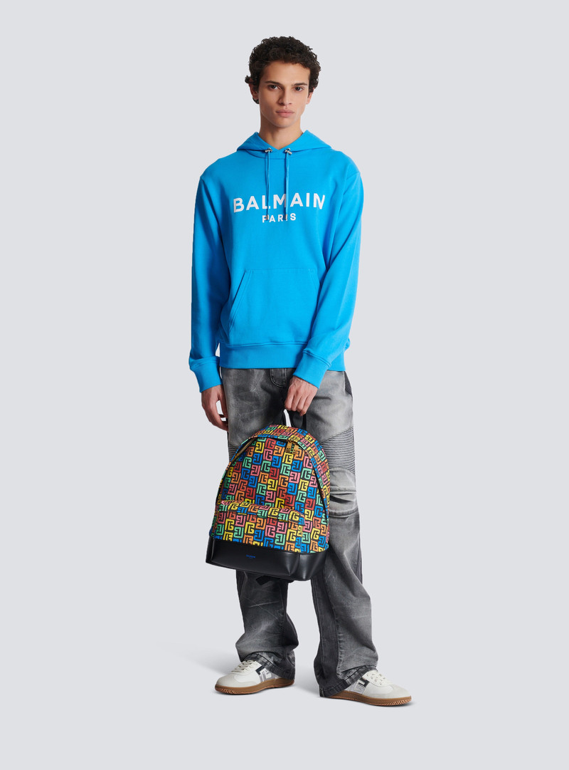 Balmain Printed Balmain Paris hoodie outlook