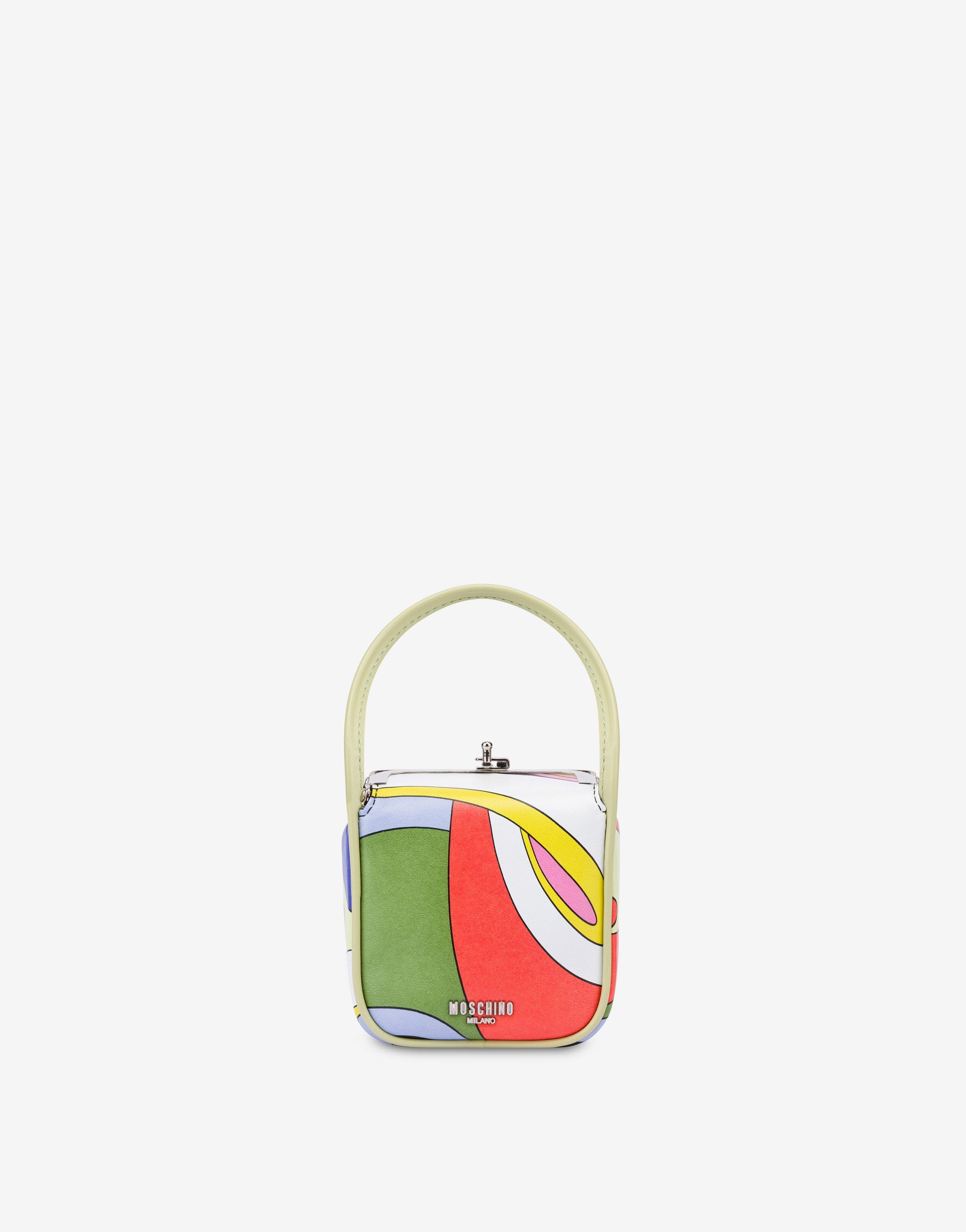 MULTI-COLOUR PRINT NAPPA LEATHER MICRO BAG - 1