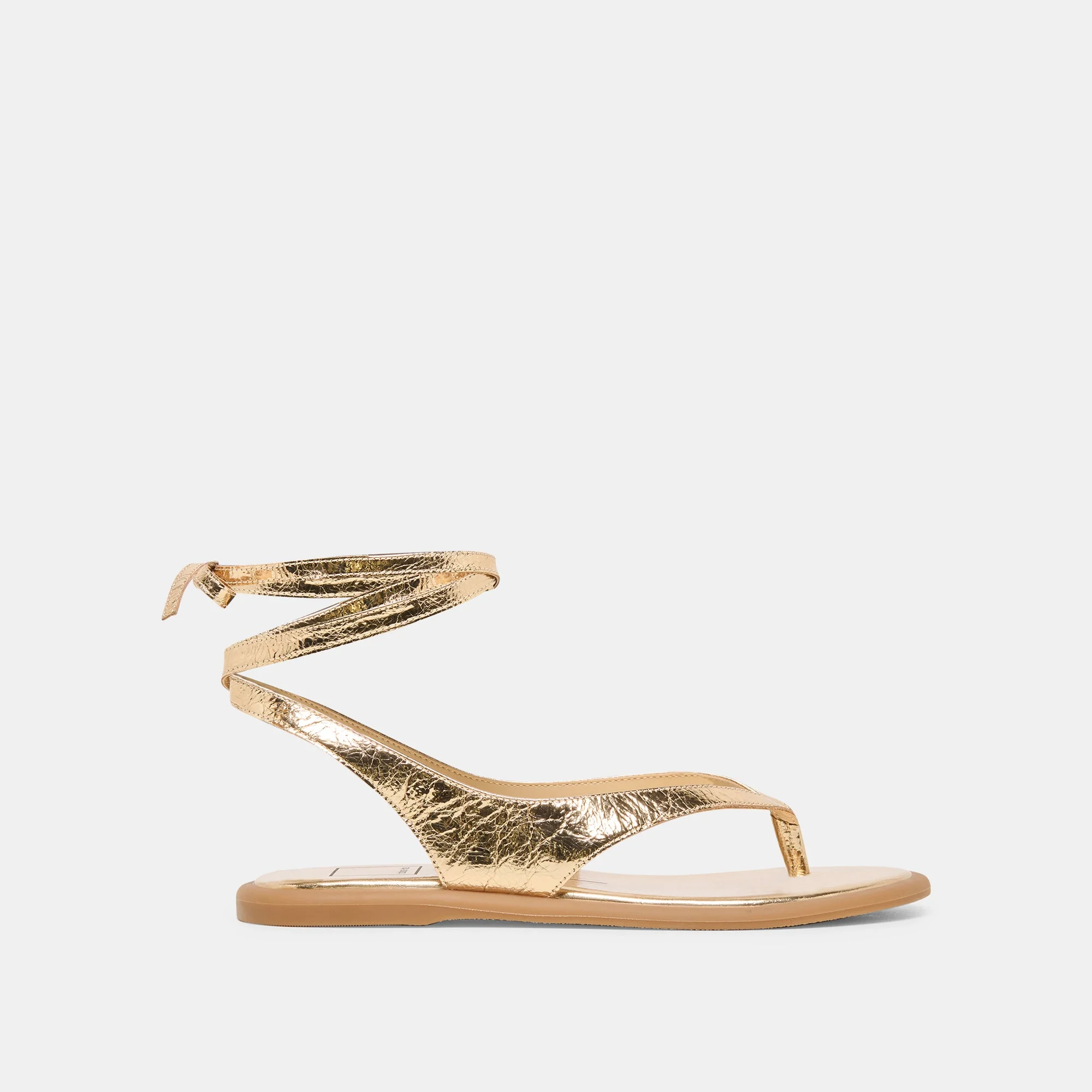 JAYDEN SANDALS GOLD DISTRESSED LEATHER - 1