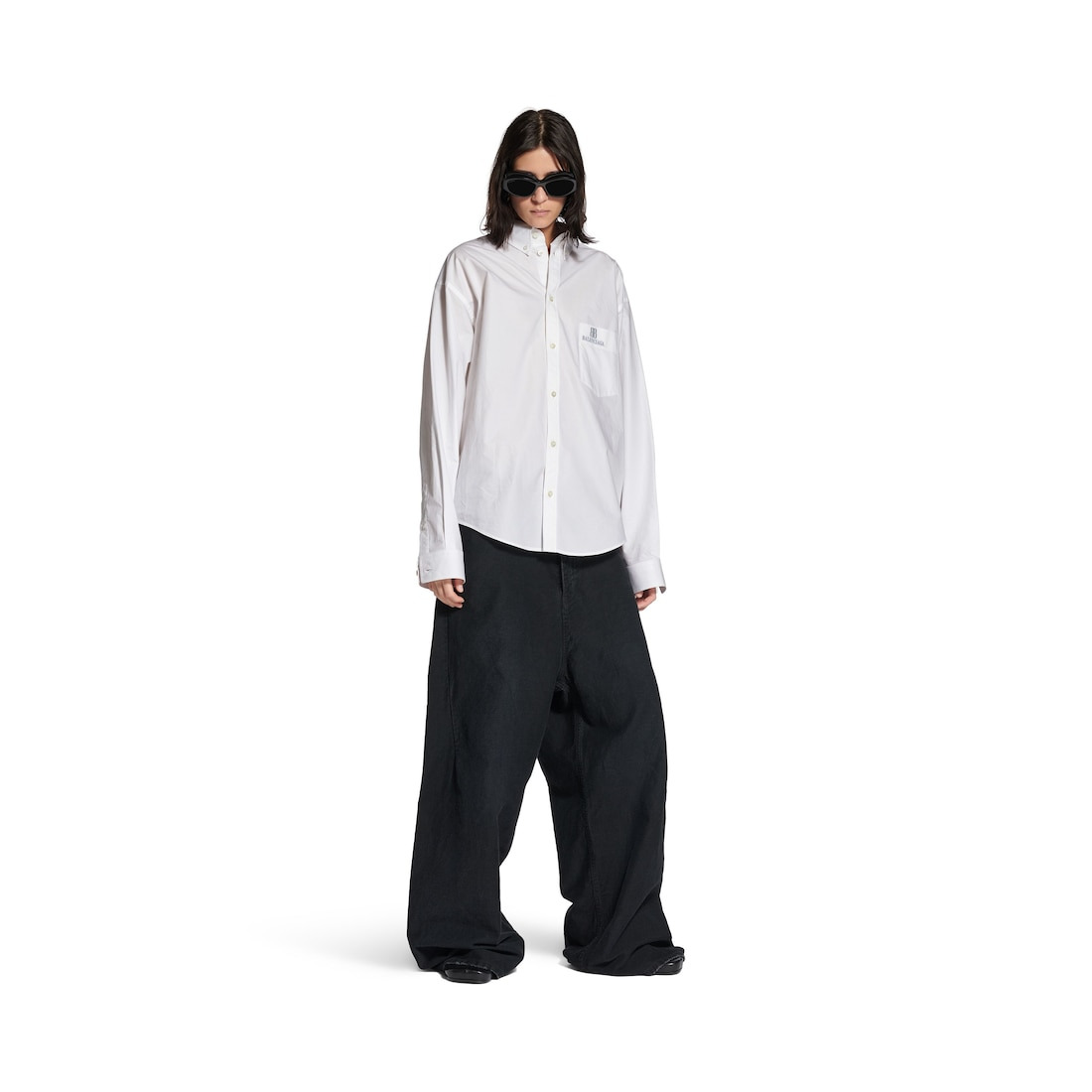 Women's Large Fit Shirt in White - 2