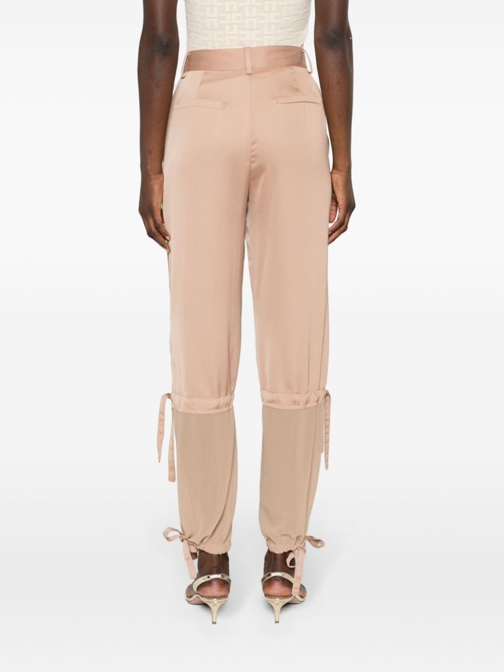 wide-leg cargo trousers - 4