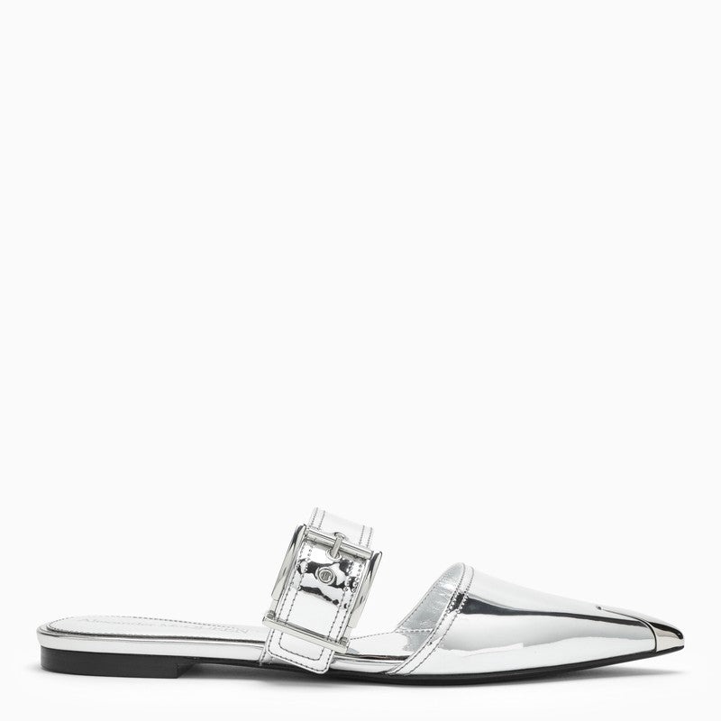 Punk Flat leather mules - 1