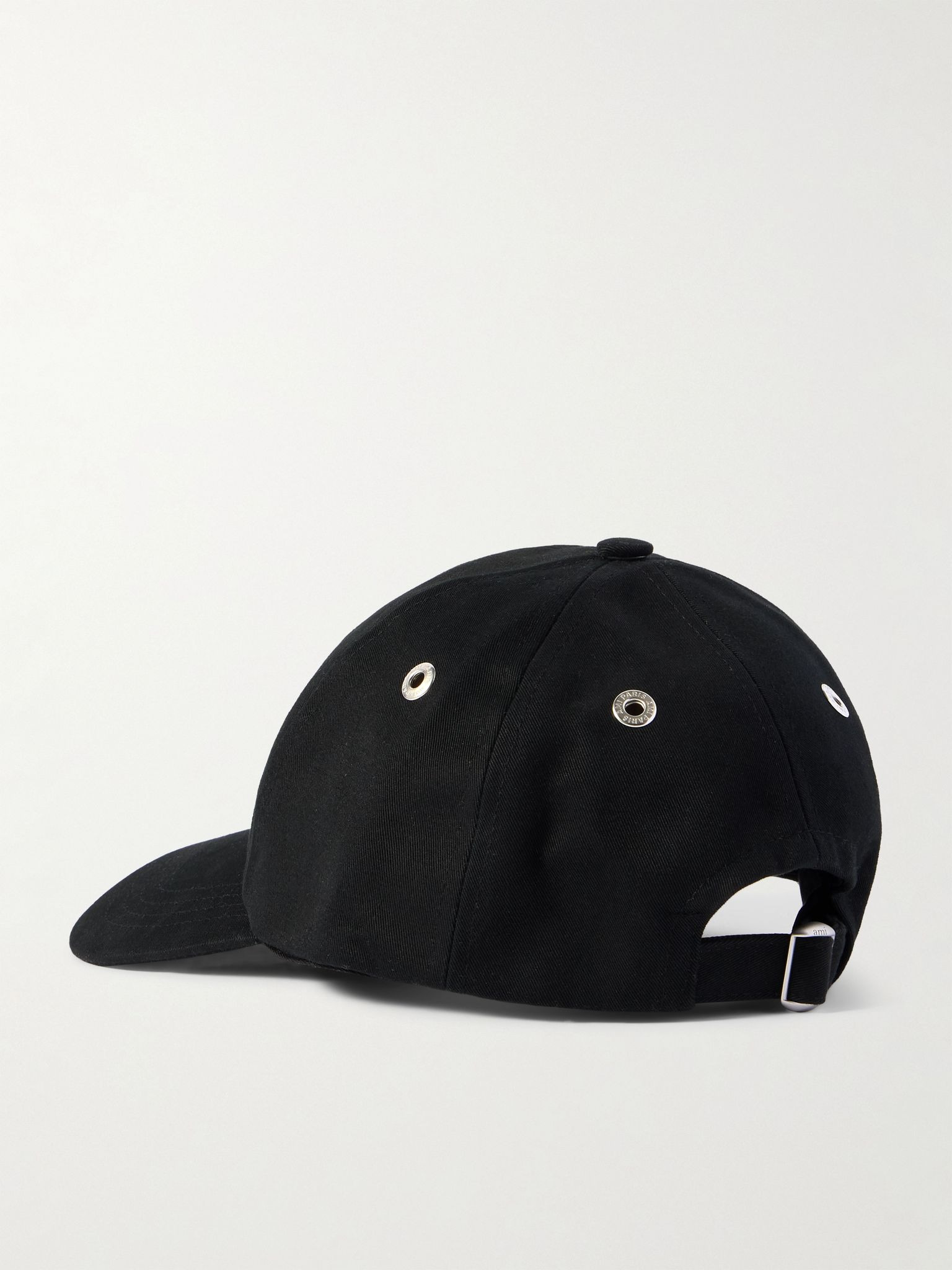 Logo-Embroidered Cotton-Twill Baseball Cap Black - 3