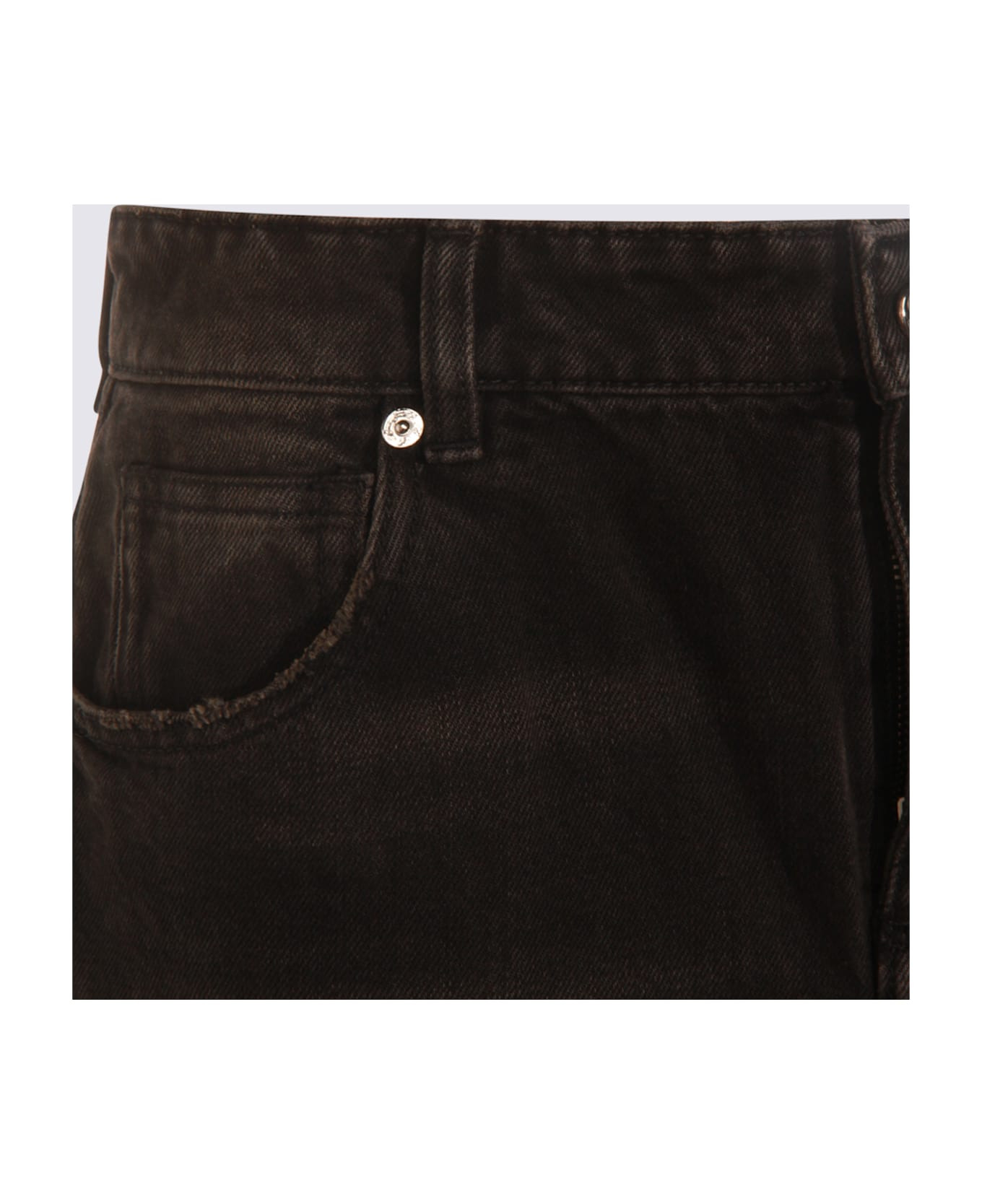 Black Cotton Denim Jeans - 4