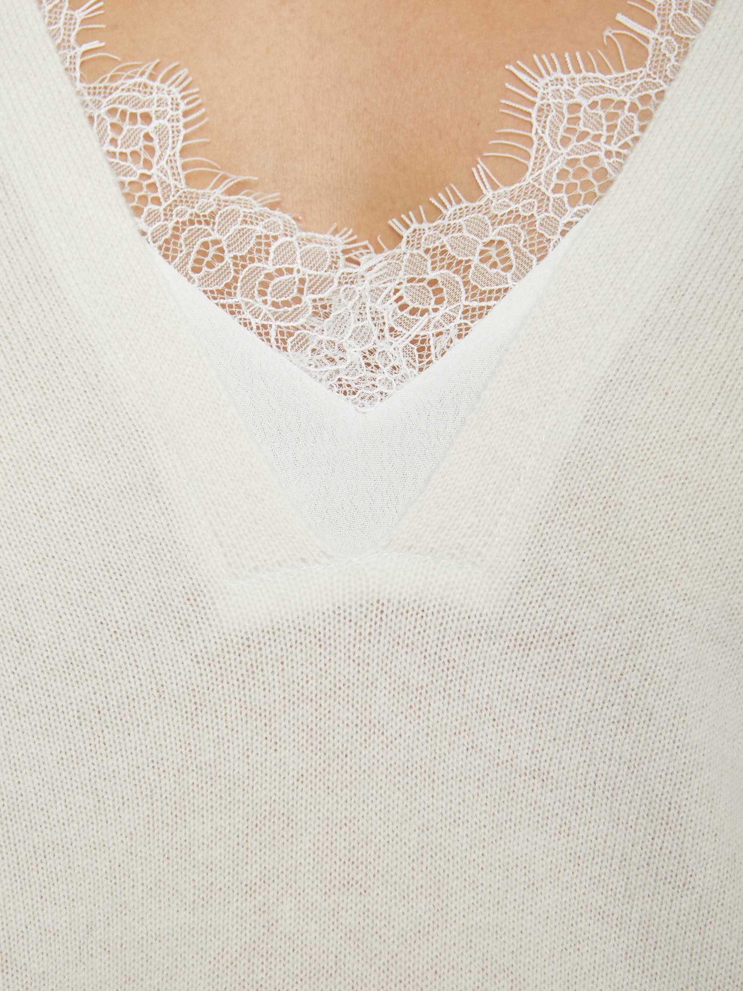 The Lace Vee Looker Pullover - 7