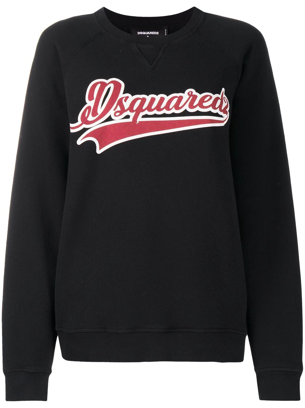 logo-print cotton sweatshirt - 1