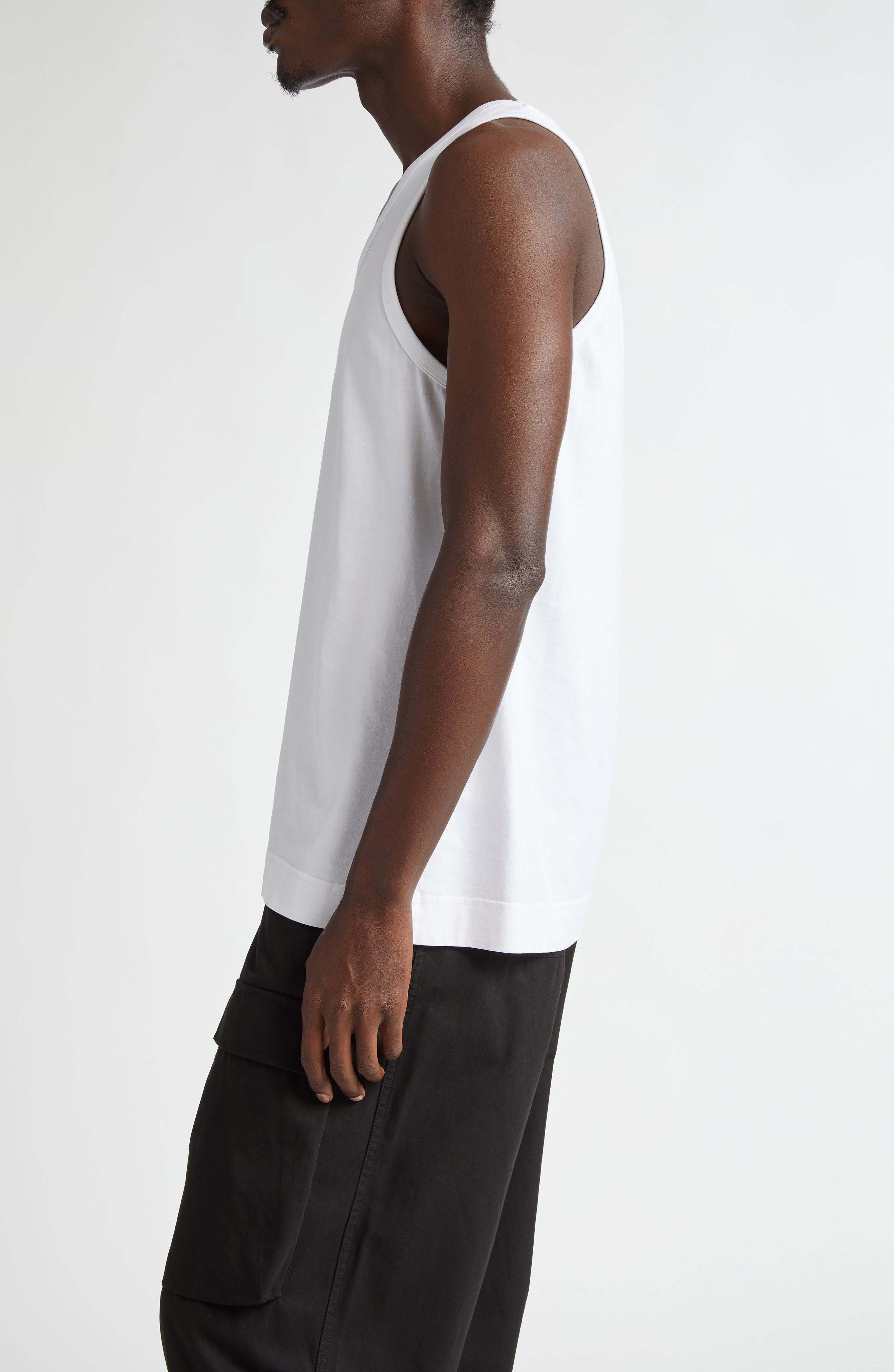 4G Logo Embroidered Cotton Tank - 3