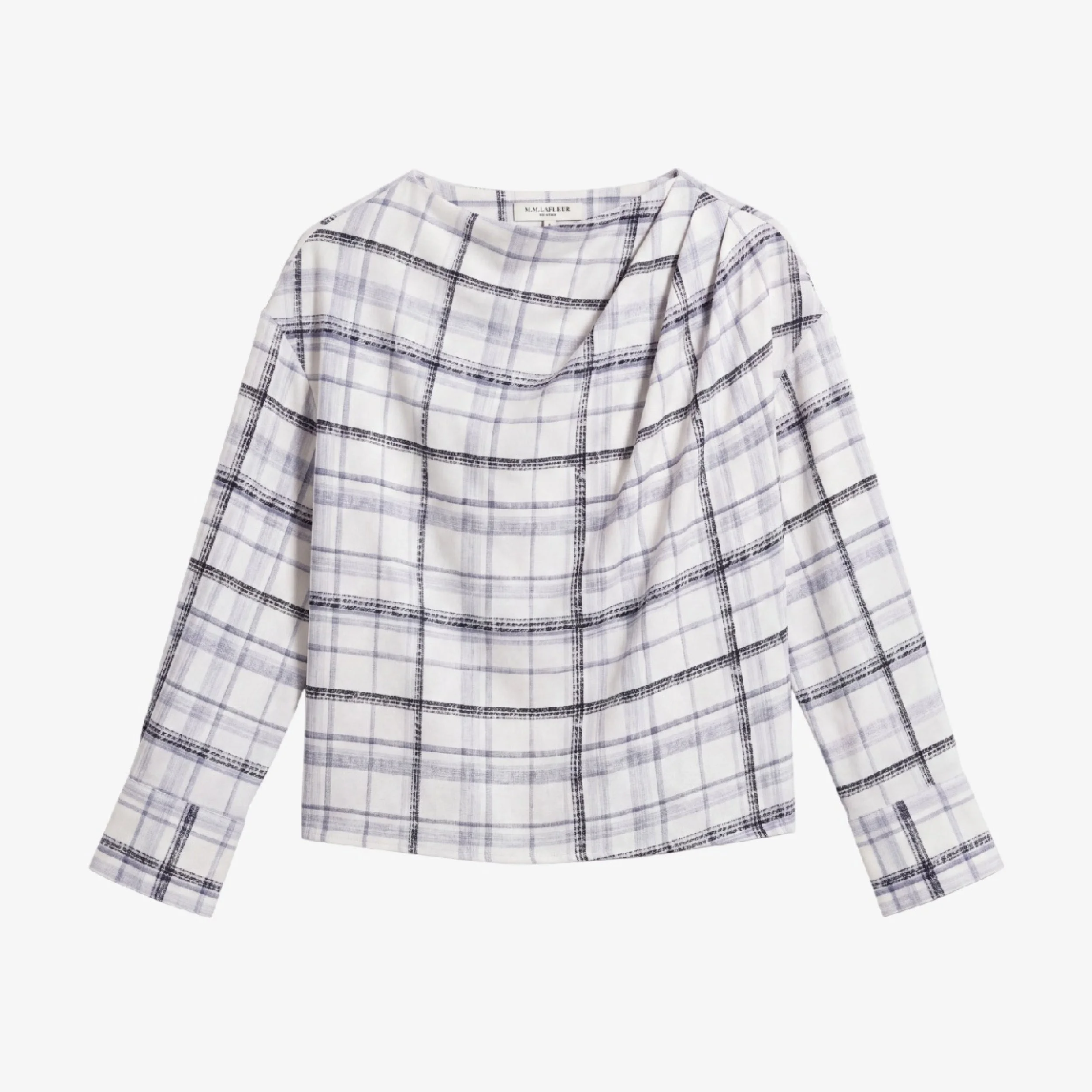 Annmarie Drape Top - Printed Silk Charmeuse Blend - 1