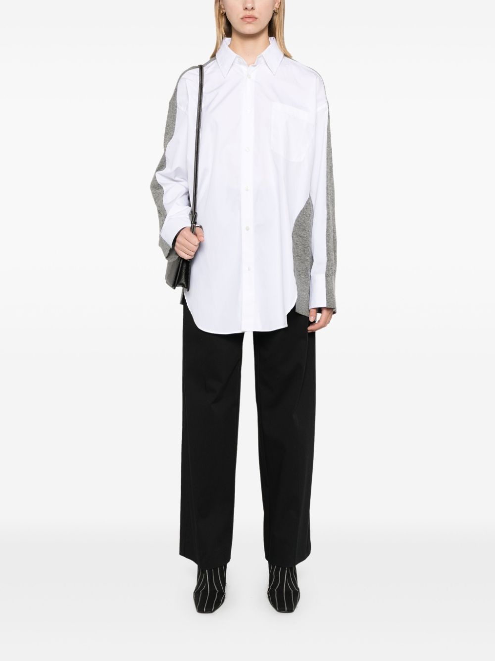 layered cardigan shirt - 2