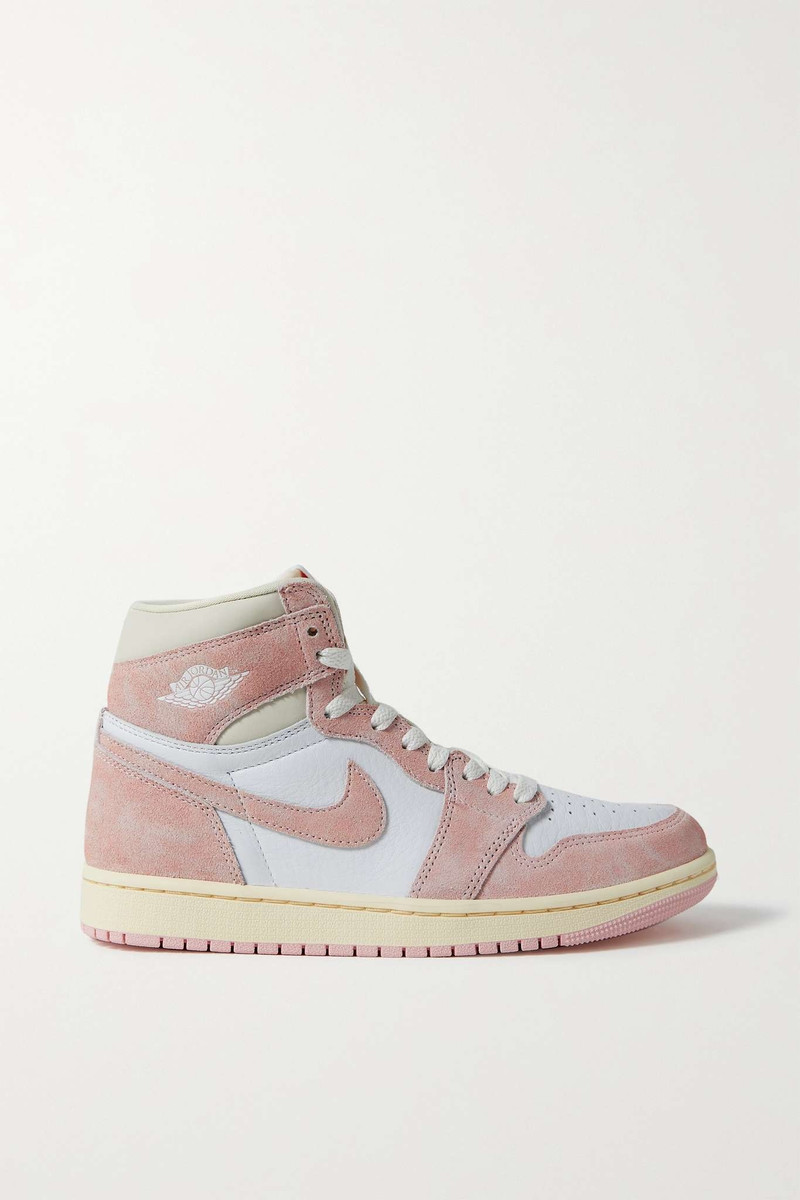 Air Jordan 1 Retro suede-trimmed leather high-top sneakers - 1