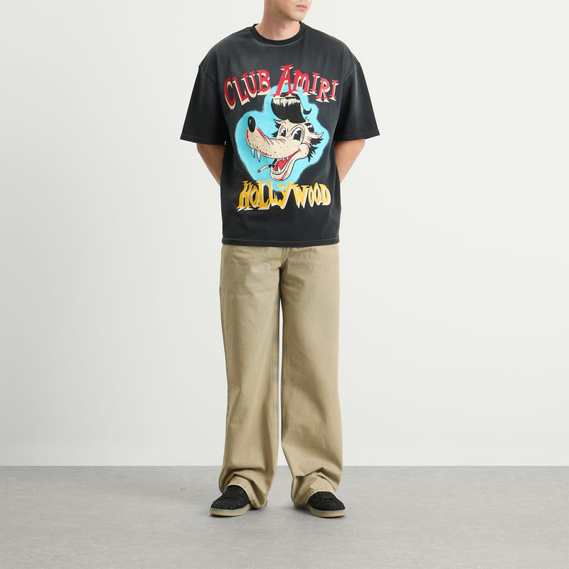 AMIRI AMIRI Club Amiri Wolf Oversized T-Shirt outlook