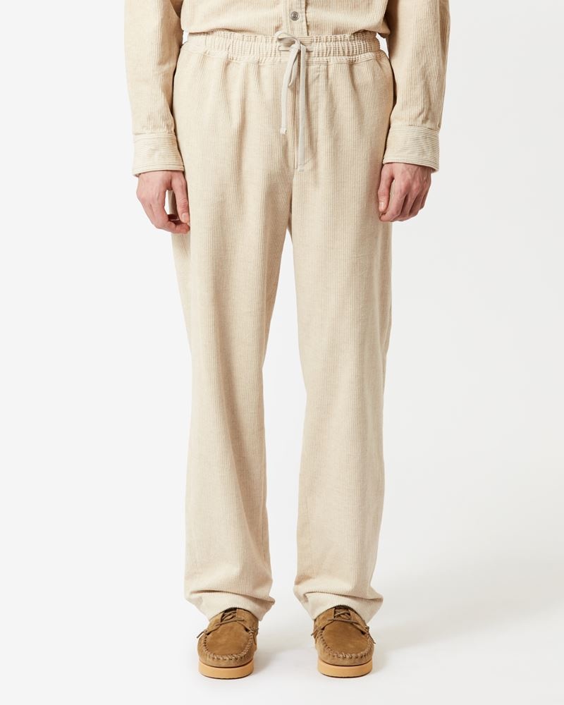 【送料&関税込】Isabel Marant baryl Beige Cotton Pants Isabel Marant RAILEN COTTON PANTS | REVERSIBLE
