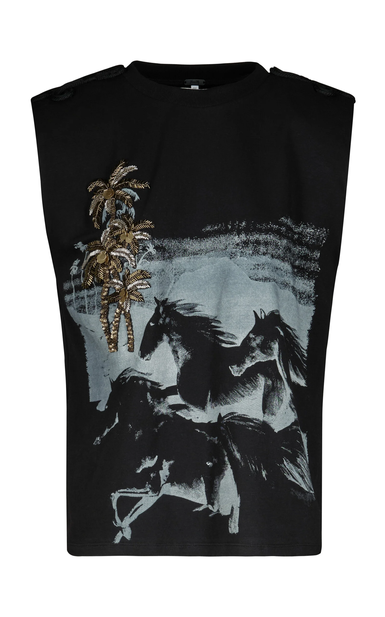 Brave Tropical Printed Top black - 1