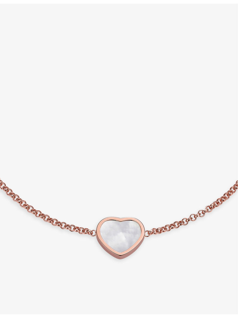 My Happy Hearts 18ct rose-gold and mother-of-pearl bracelet 1