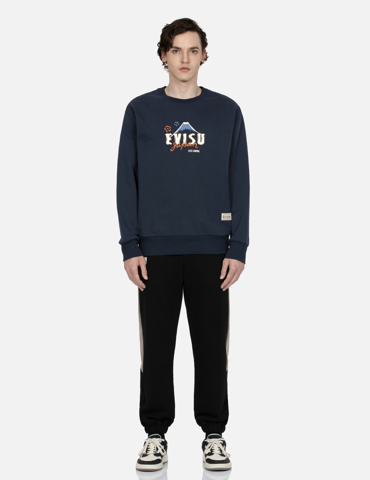 KUMADORI DARUMA PRINT RELAX FIT SWEATSHIRT - 6