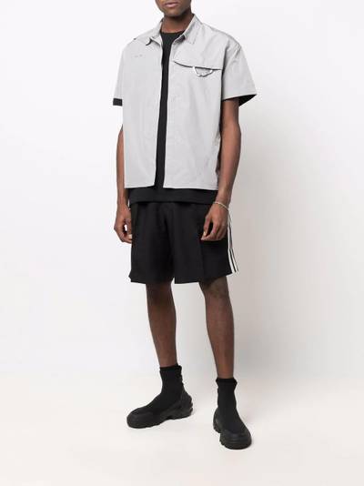 Y-3 striped drawstring shorts outlook