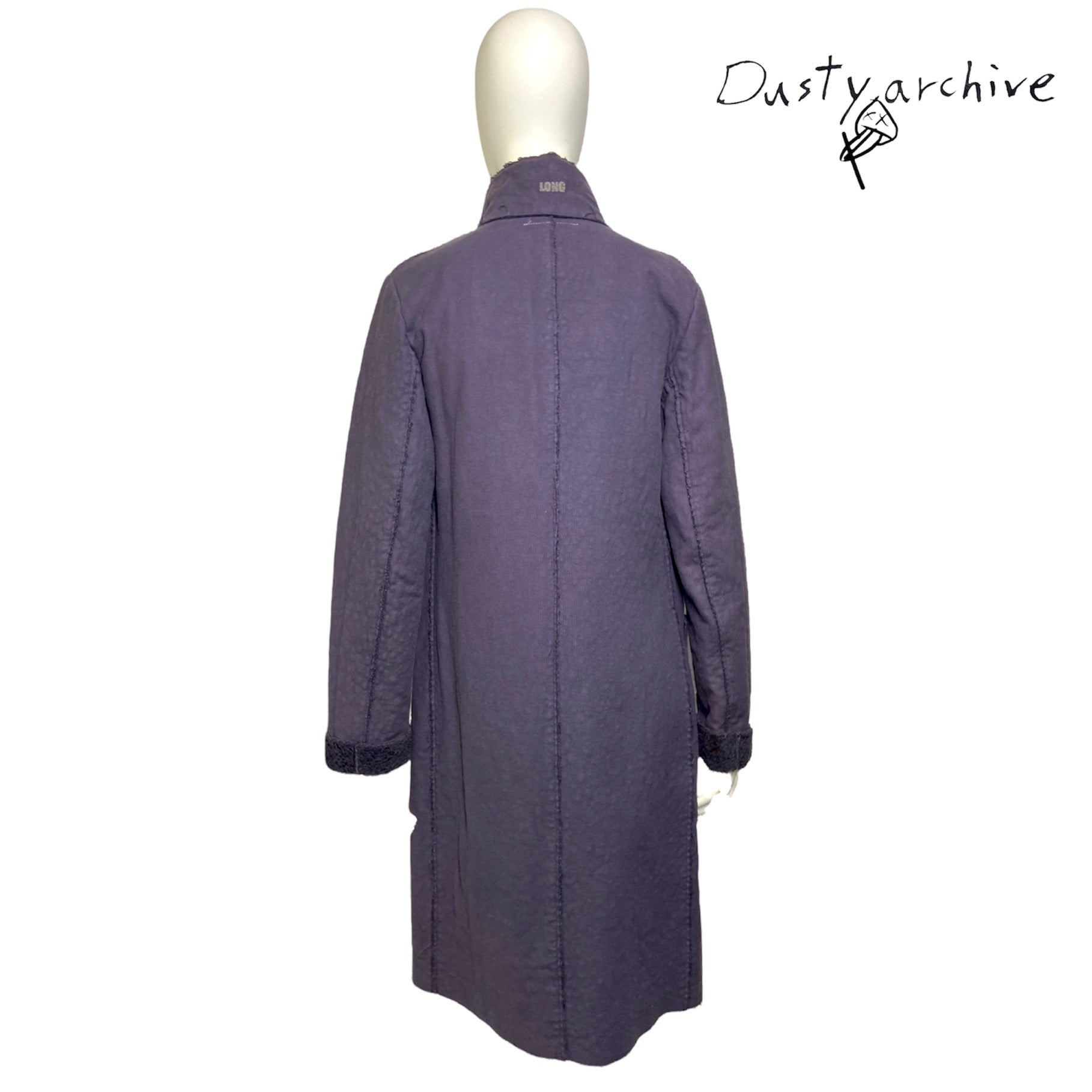 Maison martin margiela 2002 line 6 purple long coat 36 - 7