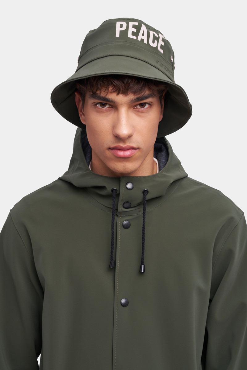 Stutterheim Beckholmen Matte Bucket Hat Dark Green outlook