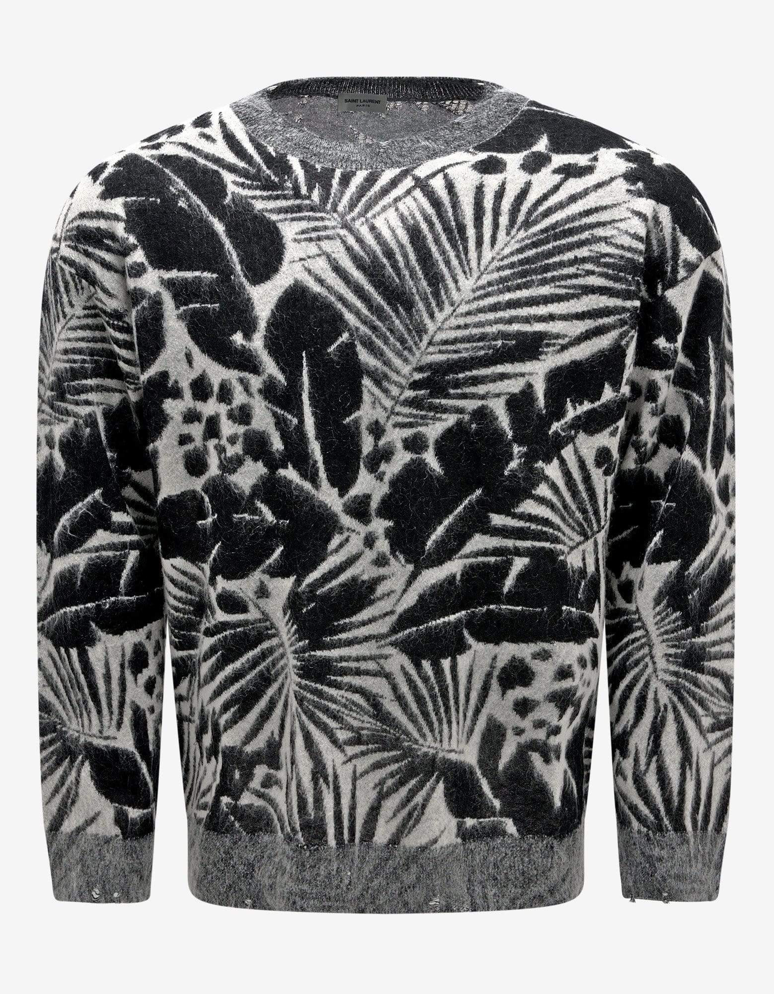 Saint Laurent Tropical Leaves Graphic Sweater - 1