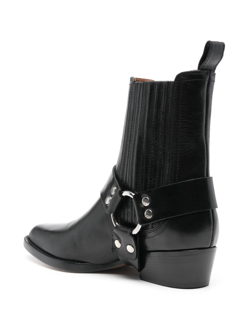 PARIS TEXAS Helena Flat Ankle Boots outlook