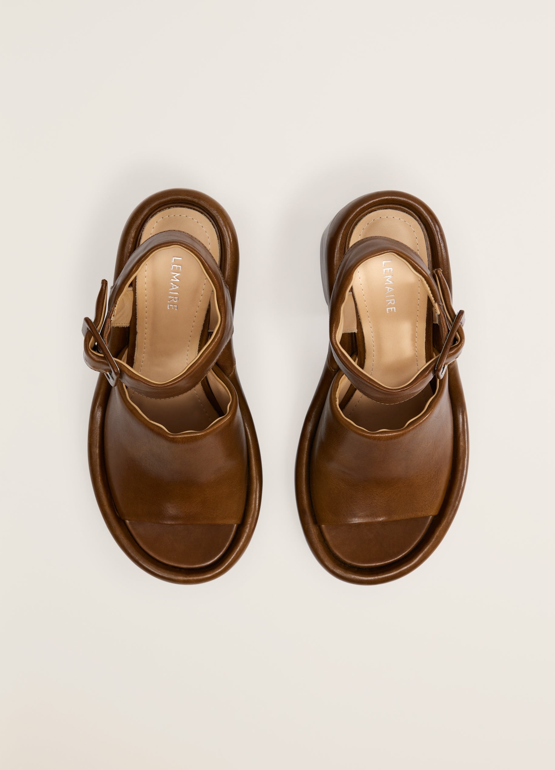 PADDED WEDGE SANDALS - 4