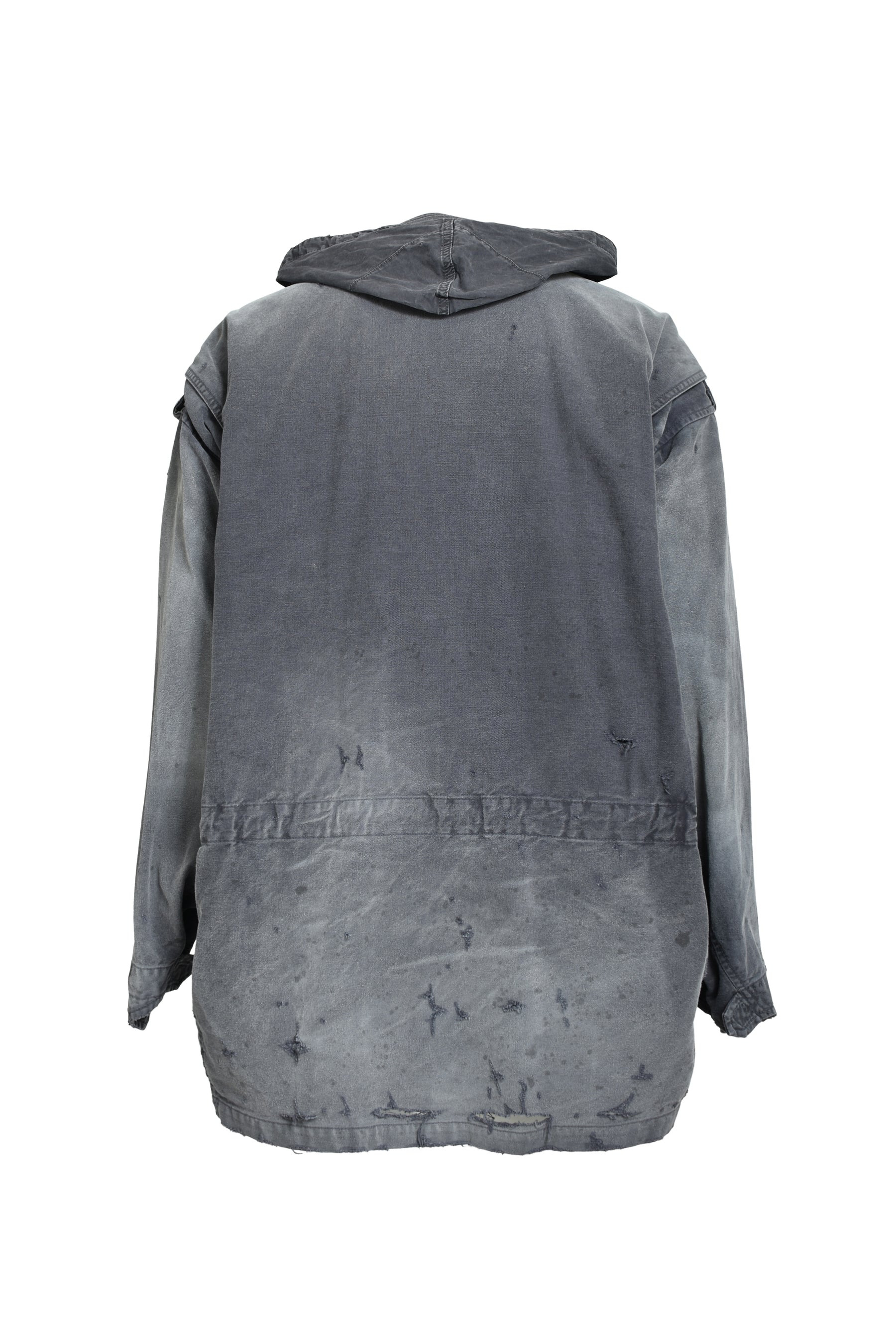 DISTRESSED M-65 JACKET / BLK - 6