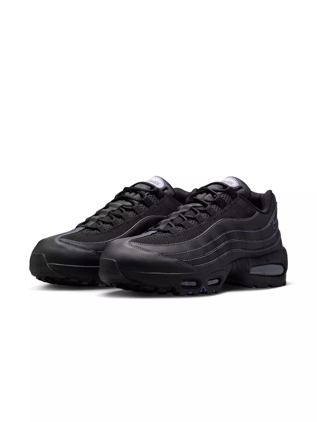 Air Max 95 OG "Black/Persian Violet/Wolf Grey" Men's Shoe - 5