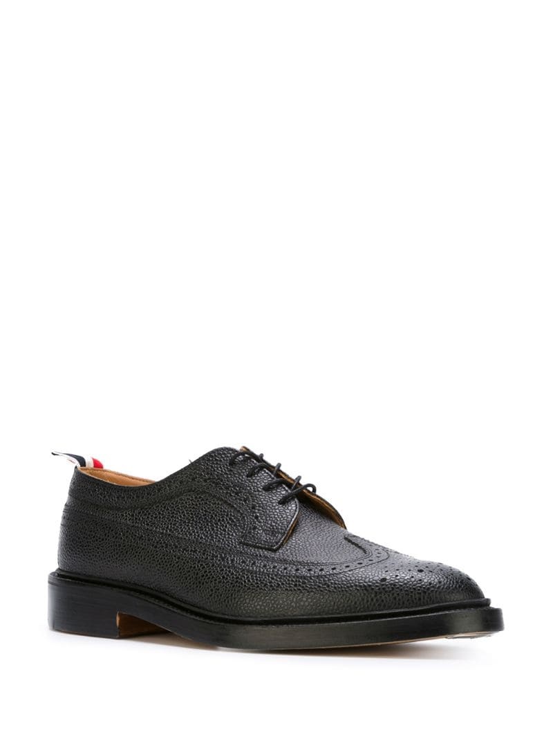 pebbled leather longwing brogues - 2