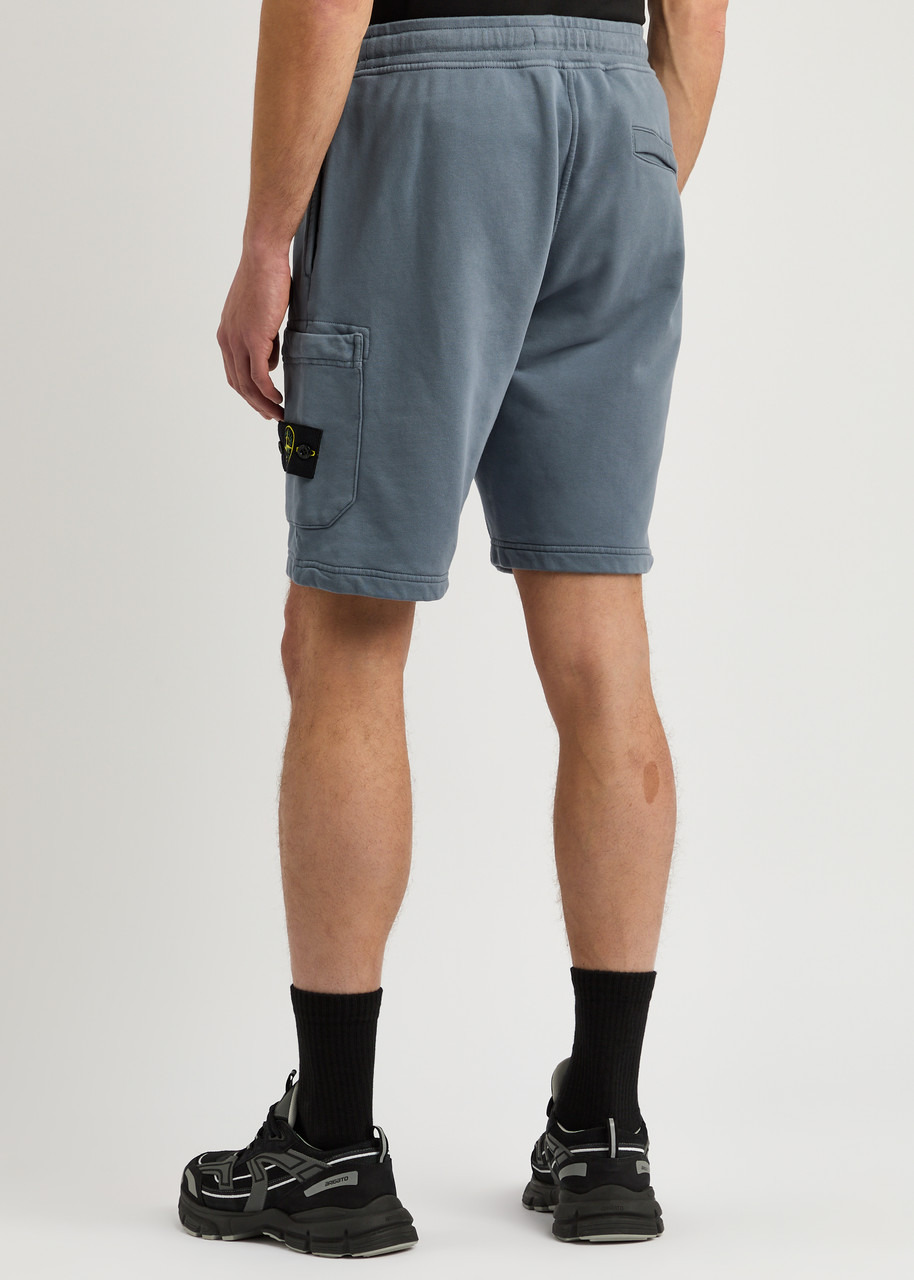 Stone Island Logo Cotton Shorts - 3