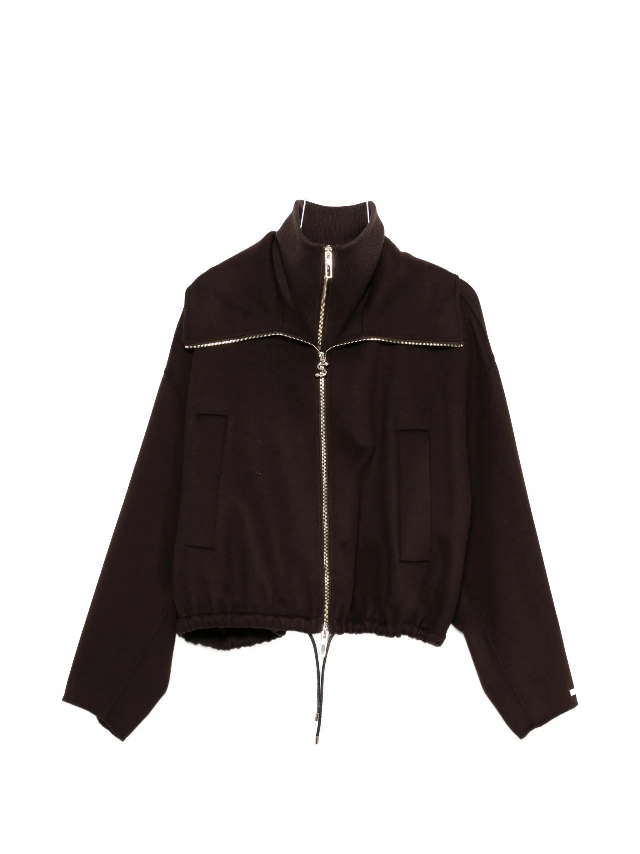 Sportmax Layered-collar Elasticated-hem Jacket - 1