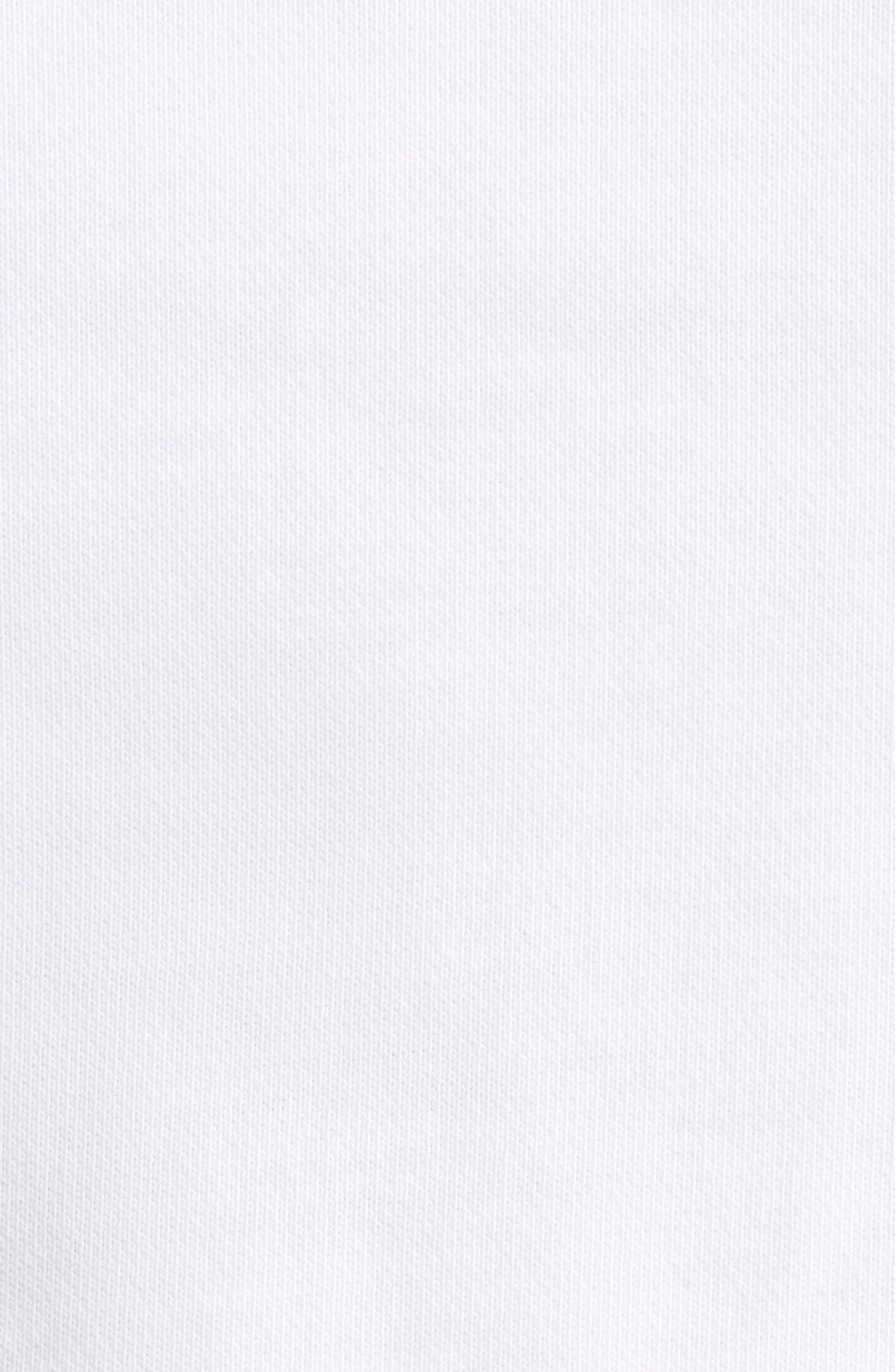 Balmain Crop Logo Graphic Sweatshirt in Gab White/Blk at Nordstrom - 6