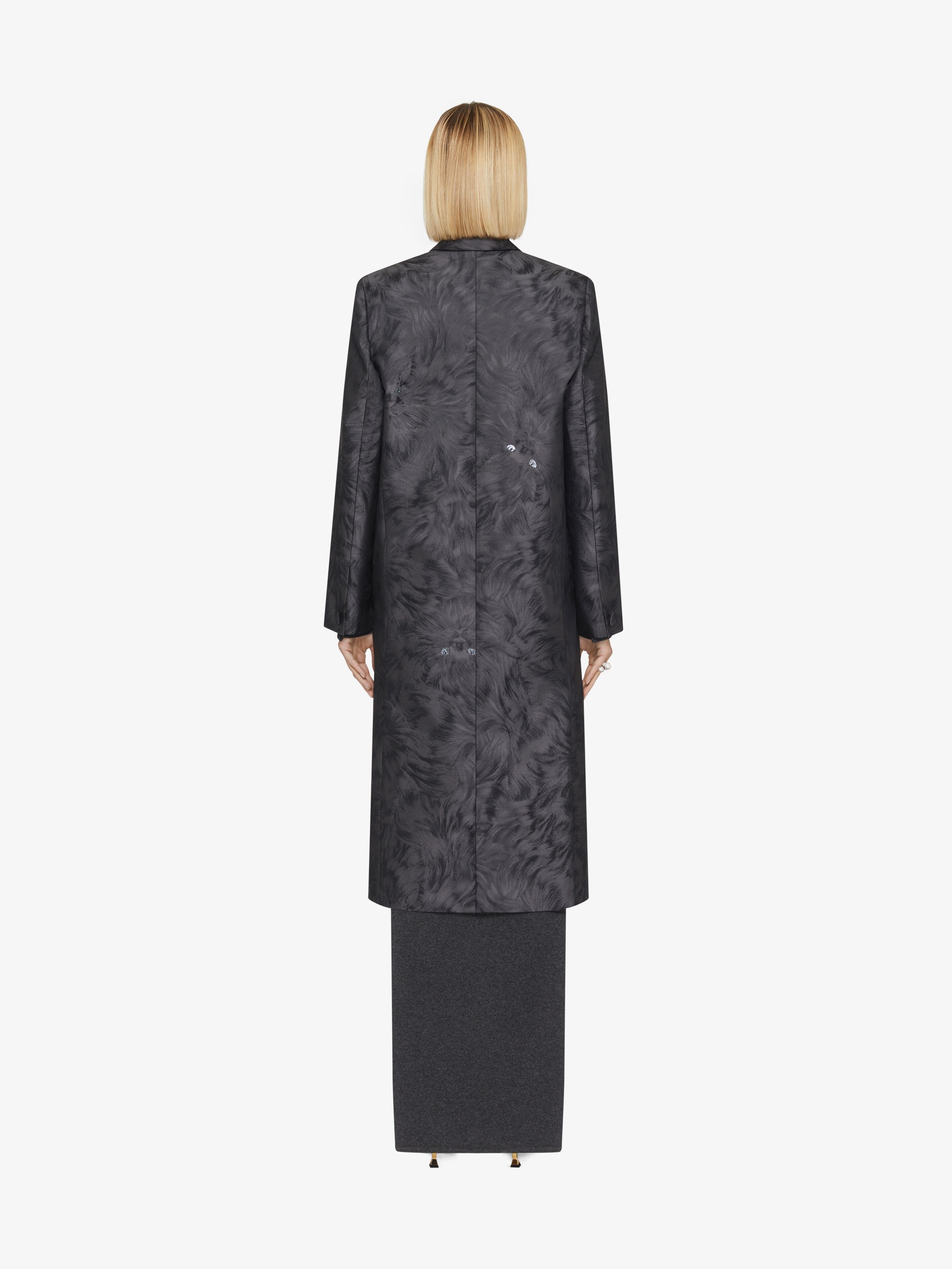 COAT IN CAT JACQUARD - 2