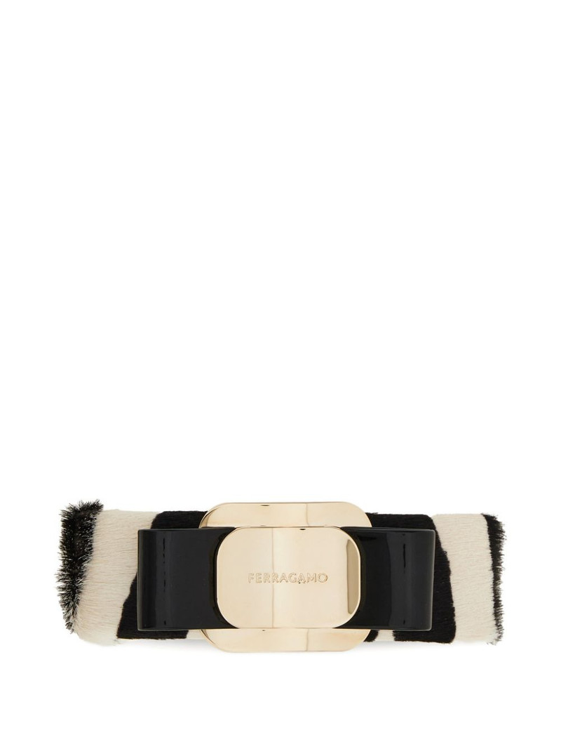Vara Bow zebra-print hairclip 1