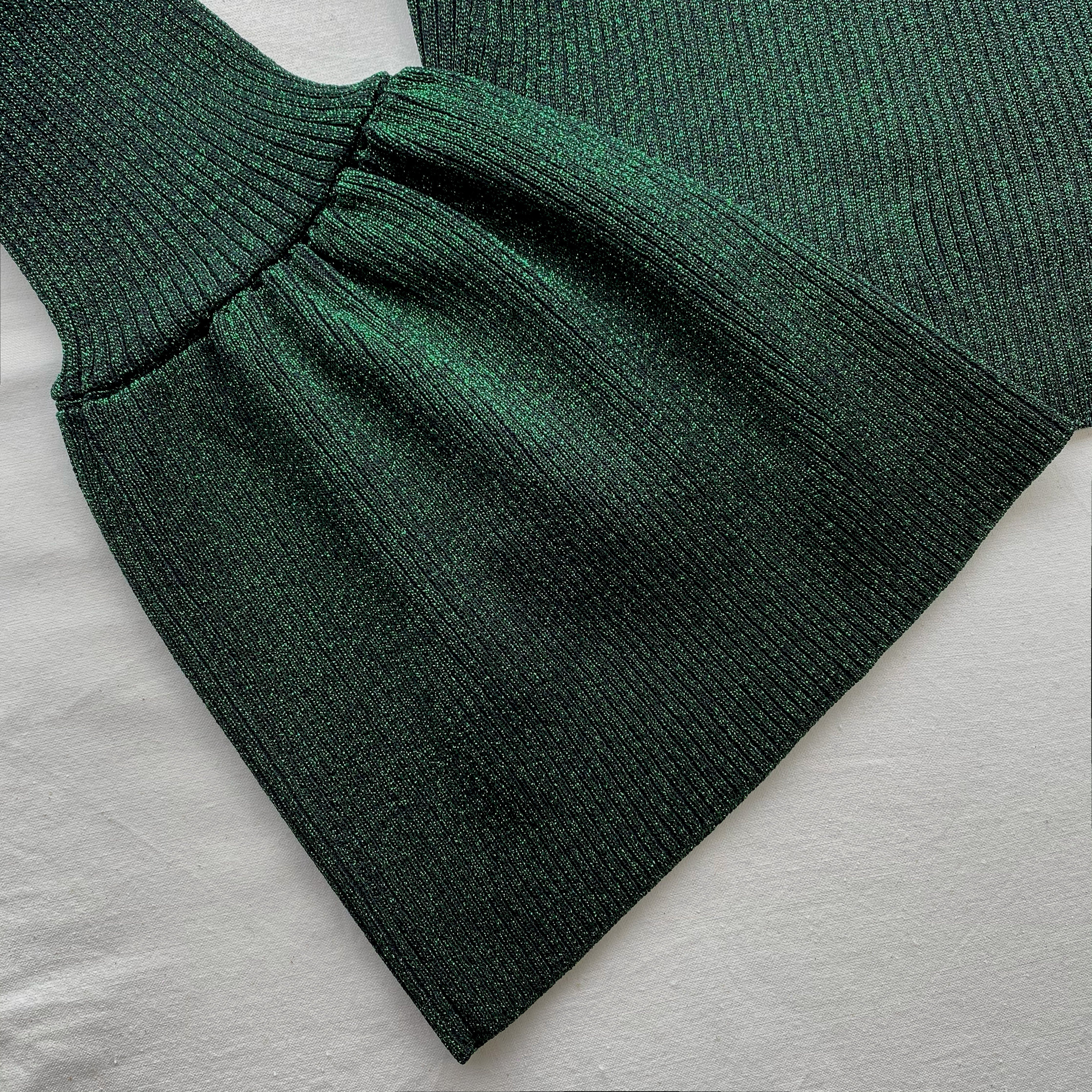 Green Lurex Knit Top - 5