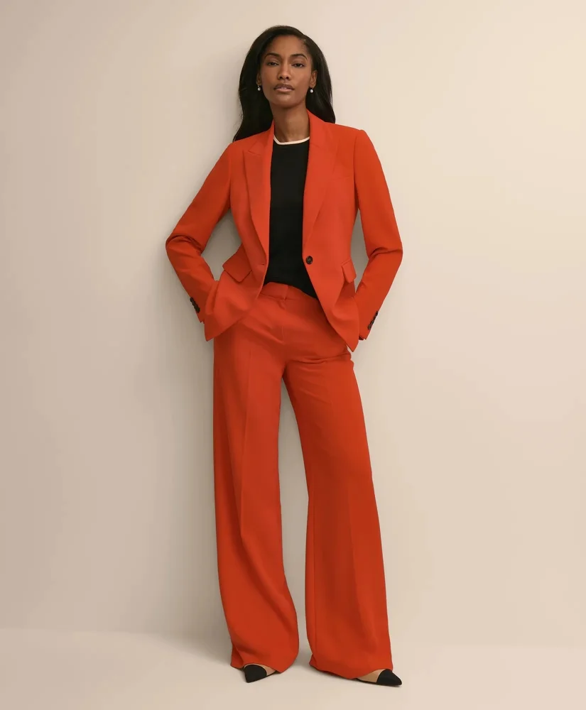 Fine Crepe Peak-Lapel Jacket - 1