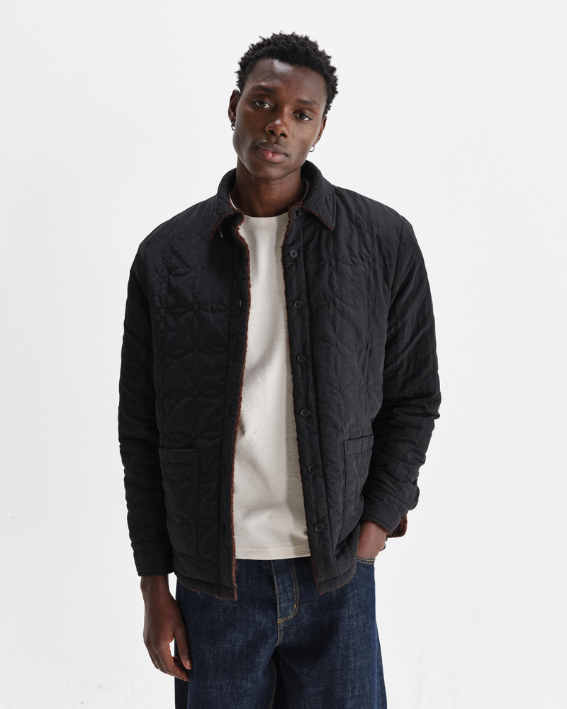 Mount - Brown Reversible Boucle Wool Overshirt 5