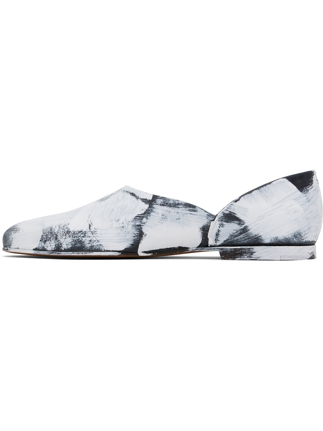 Black & White Bianchetto Grecian Slip-on Loafers - 3