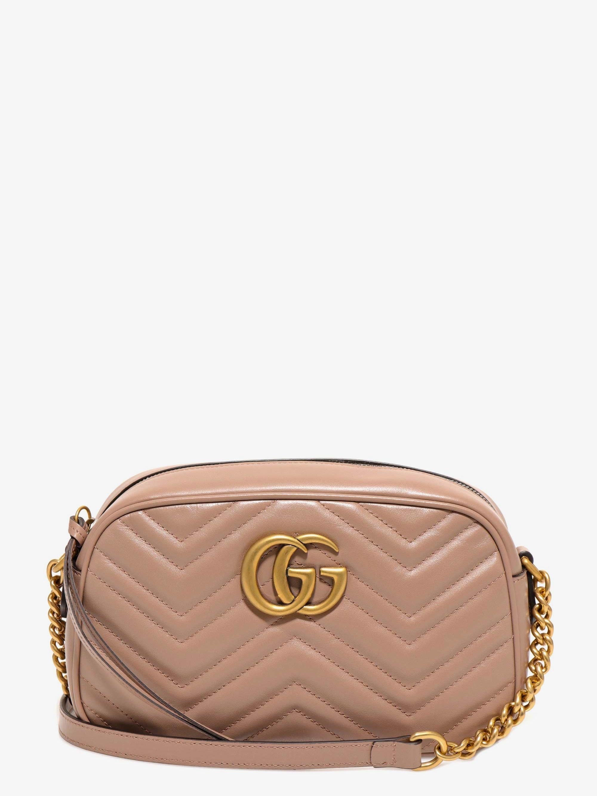 Gucci Woman Gg Marmont Woman Pink Shoulder Bags - 1