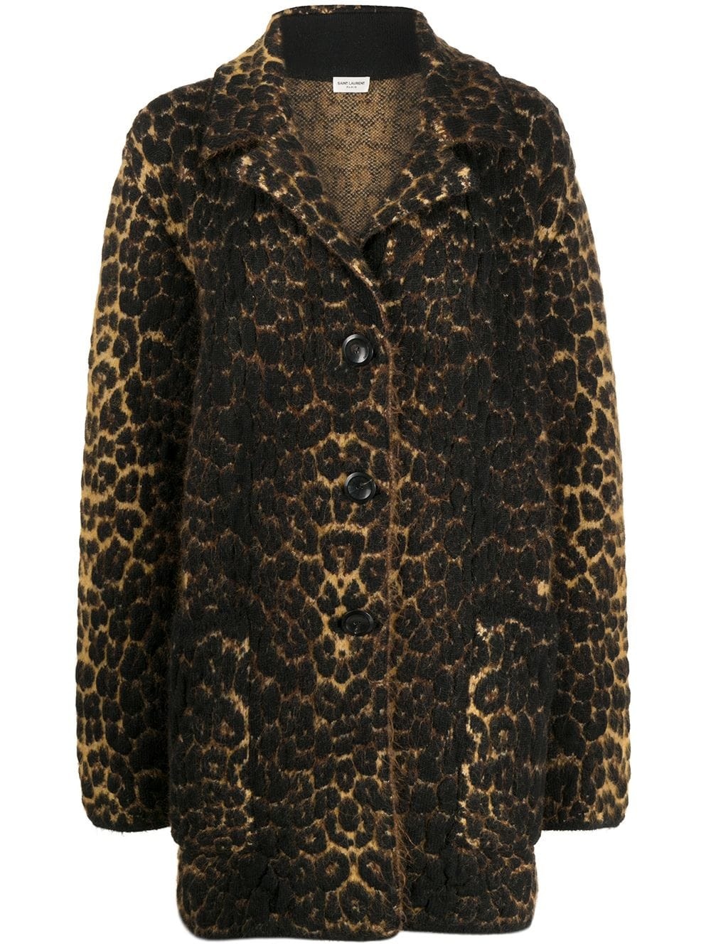 leopard print coat - 1