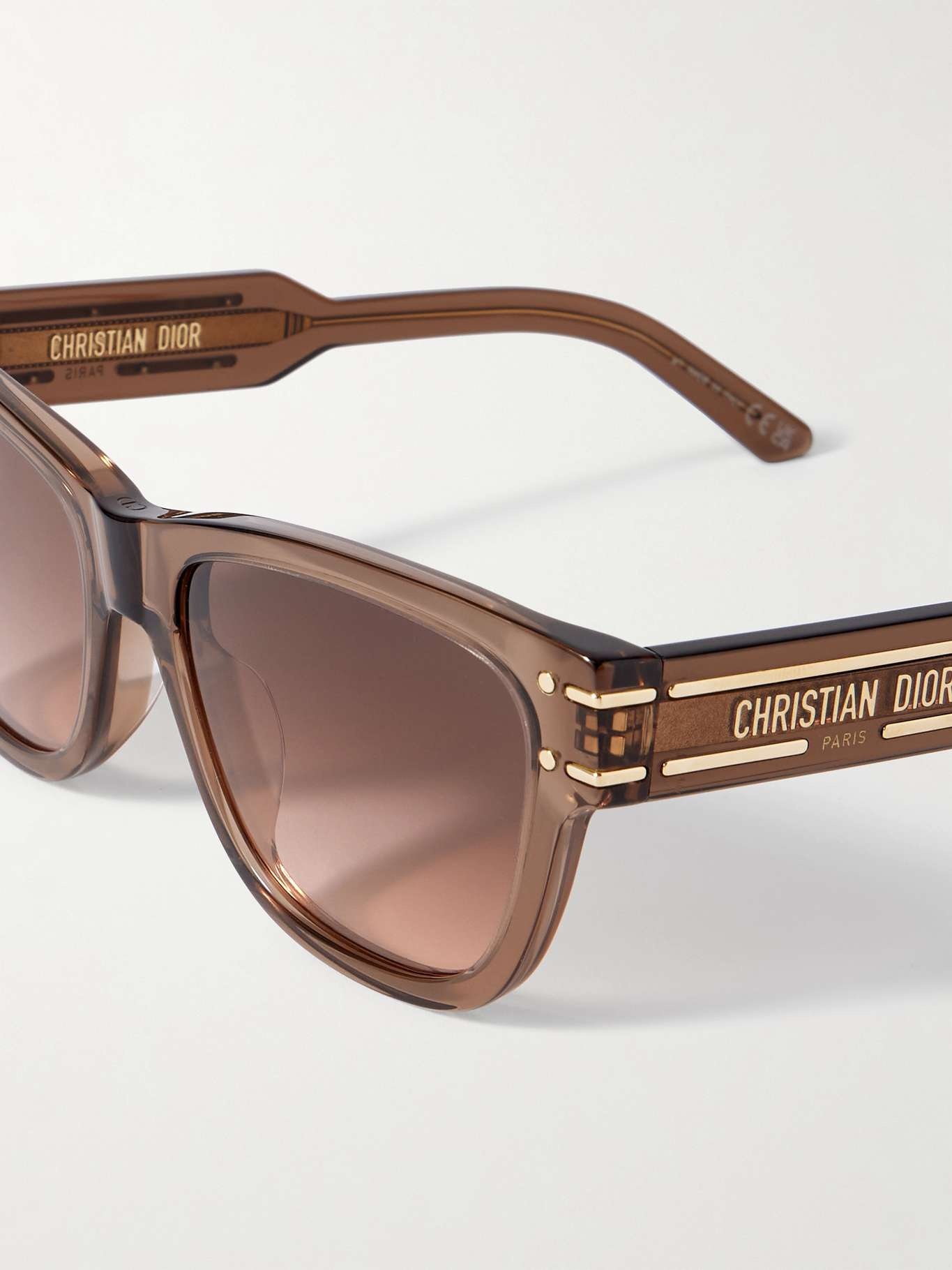 Dior Signature S6U square-frame acetate sunglasses Brown - 4