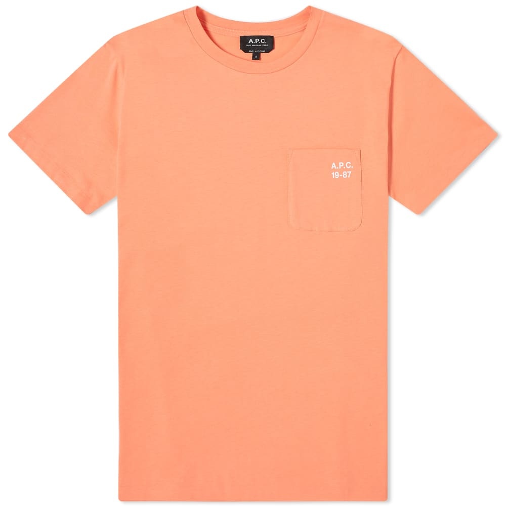 A.P.C. Andrew Logo Pocket Tee - 1